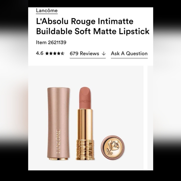 Lancome full size lipstick *210 unspoken feelings - Picture 3 of 4